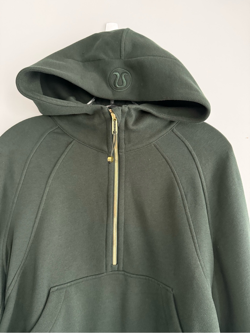 Lululemon Scuba Oversized Half-Zip Hoodie in Forest Legacy Green / Gold XS / S - Picture 8 of 16